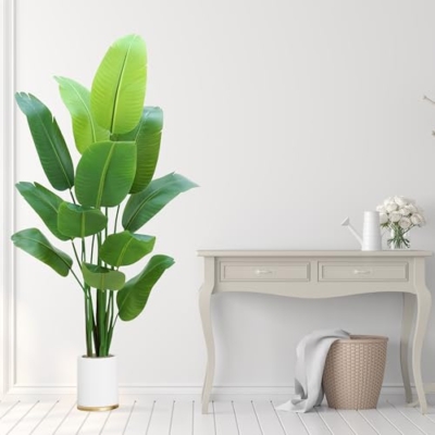 Product: Bird of Paradise Plant Artificial 6ft,Faux Plants Indoor Tall with 12 Trunks - The Perfect Indoor Silk Floor Plant for Home Decor in Living Room, Office, and Bedroom (6FT Bird of Paradise)