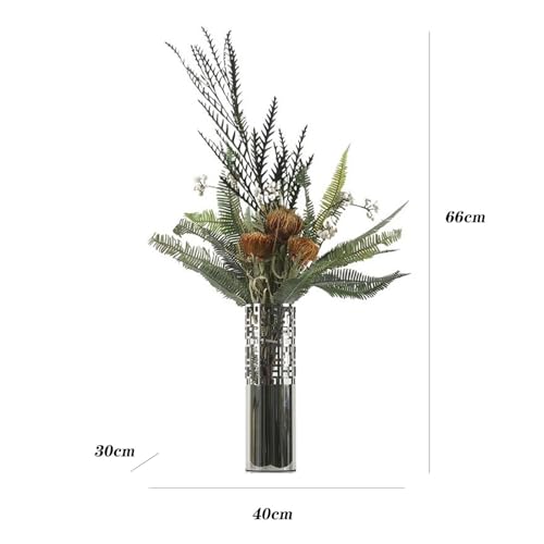 Product: artificial flowers Fashion high quality simulation flower decoration indoor home decor entrance bedroom decoration artificial flower bouquet Artificial flowers with vase