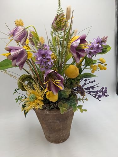 Product: Yellow Summer Arrangement Flowers, Artificial Lemon Mimosa for Home Arrangements Table Centerpiece Decorations Garland for Table Centerpiece Holiday Party Weddi