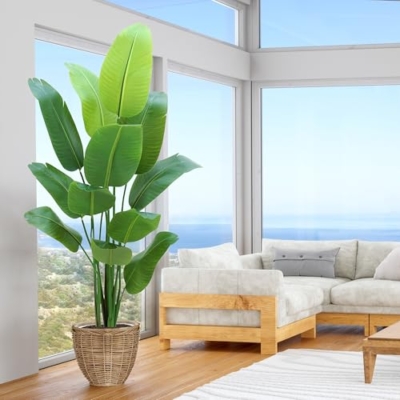 Product: Bird of Paradise Plant Artificial 6ft,Faux Plants Indoor Tall with 12 Trunks - The Perfect Indoor Silk Floor Plant for Home Decor in Living Room, Office, and Bedroom (6FT Bird of Paradise)