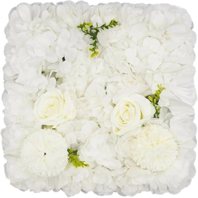 Silky Flower Store 12Pcs Artificial 3D Flower Wall Panels, Floral Backdrop Decor for Party and Home, Elegant Faux Flower Wall Decor 12Pcs 8 8 Product: Flower Wall Panels 12Pcs Artificial Flower Wall Panel 3D Floral Backdrop Decor Faux for Party, Home