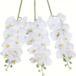 Product: 2/5 Pcs 9-Head Flowers 38inch Artificial Orchid Bouquet Artificial Flowers for Wedding Decoration Garden Home Decor(5pcs)