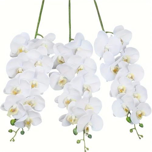 Product: 2/5 Pcs 9-Head Flowers 38inch Artificial Orchid Bouquet Artificial Flowers for Wedding Decoration Garden Home Decor(5pcs)