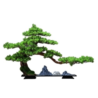 Product: MOOWI Artificial Bonsai Tree Large Fake Plant Decoration Living Room Entrance Landscape Artificial Cypress Bonsai Tree Ornaments Artificial Trees Plants