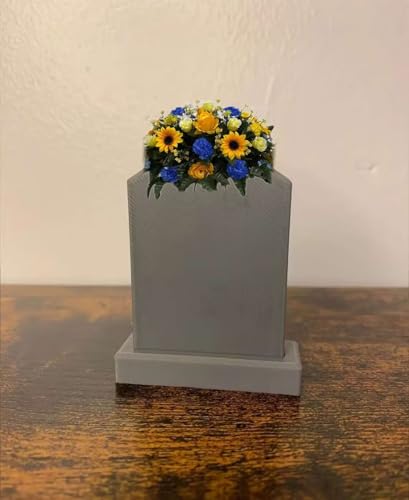 Product: Jucgghk Vivid and Realistic Floral Art 3 Pieces Set Cemetery Saddle,Headstone Flower,Spring Cemetery Flowers for Cemetery Decoration