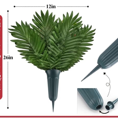 Product: MUVIC Artificial Christmas Cemetery Flower for Grave,Three-Piece Set: Xmas Headstone Flower Saddle and 2 Poinsettia Bouquets,Easy Fit and Colorfast