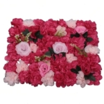 Product: BNDDZBN Flower Wall Panels 23.62"x15.75" Rose-Red 12pcs Realistic Flower Wall Artificial Panel 3D for Wedding Party Decor Photography Background