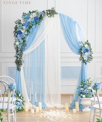 Product: TINGE TIME Artificial Arch Flowers Kit Pack of 5, Wedding Decorations for Reception with Hanging Flowers, Wedding Arch Silk Floral Arrangements Ceremony Backdrop French Country Outdoor Party Decor