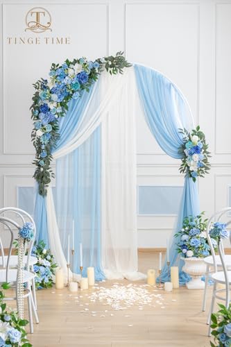 Product: TINGE TIME Artificial Arch Flowers Kit Pack of 5, Wedding Decorations for Reception with Hanging Flowers, Wedding Arch Silk Floral Arrangements Ceremony Backdrop French Country Outdoor Party Decor