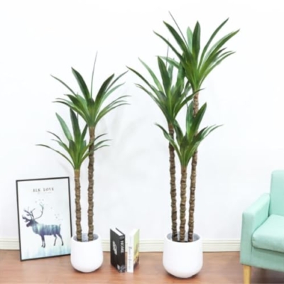 Product: Aartificial Plants Indoor Artificial Tree Indoor Faux Agave Plant Tree Fake Agave Artificial Tropical Plant Gladiolus Bonsai Floor Plant,A-150cm