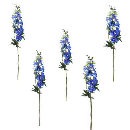 Jucgghk Vivid and Realistic Floral Art 35" Faux Blue Violet Delphinium Stem,5PCS Realistic Artificial Flowers for Bouquet Home Wedding Table Centerpiece Indoor Home - Artificial Flower Arrangements Product: Jucgghk Vivid and Realistic Floral Art 35" Faux Blue Violet Delphinium Stem,5PCS Realistic Artificial Flowers for Bouquet Home Wedding Table Centerpiece Indoor Home