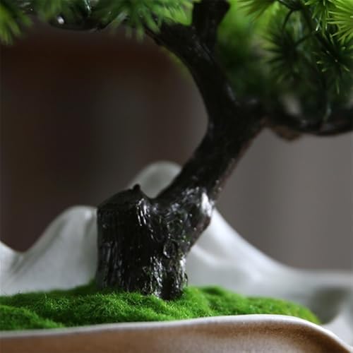 Product: MOOWI Artificial Bonsai Tree Simulation Welcome Pine Bonsai Wigwam Ornaments for Entrance Living Room Office Hotel Decorations Artificial Trees Plants