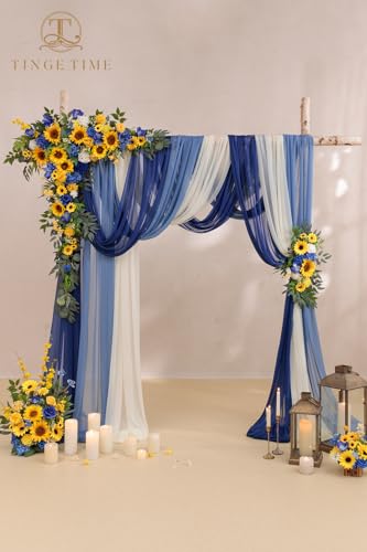 Silky Flower Store Artificial Wedding Arch Flowers Kit, Hanging Silk Floral Backdrop, Ceremony Decor, Pack of 5, 32.5cm 4 4 Product: TINGE TIME Artificial Arch Flowers Kit Pack of 5, Wedding Decorations for Reception with Hanging Flowers, Wedding Arch Silk Floral Arrangements Ceremony Backdrop Bridal Shower Outdoor Party Decor