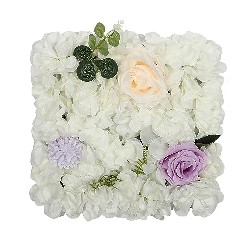 Product: INPAITOO Artificial Flower Wall Panel, 12Pcs 3D Flower Floral Backdrop, 15 * 15in Artificial Flower Wall Background Silk Rose Mat, Flower Backdrop Faux Flowers Panel for Wedding