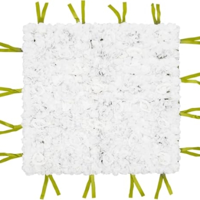 Product: Cncestore Artificial Flower Wall Panels, Flower Wall Mat Silk Rose Flower Panels