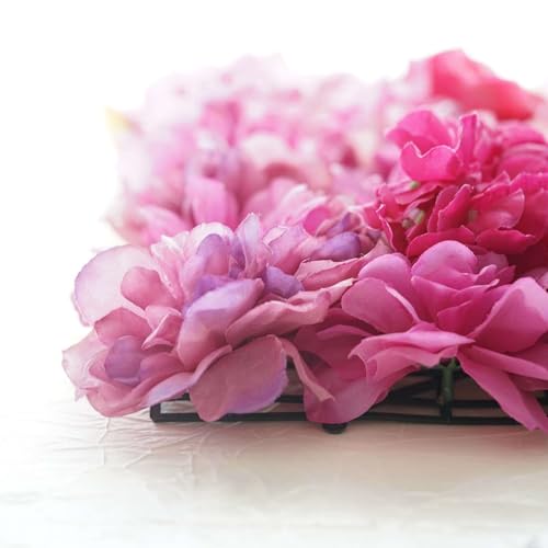 Product: Efavormart 13 Sq ft. | 4 Panels UV Protected Lifelike Assorted Silk Flower Wall Mats Panel Photo Booth Garden - Violet | Purple