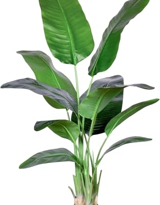 Product: Tall Fake Green Silk Tree, Beautiful Artificial Bird of Paradise Plant for Indoors and Outdoors Home Decor Garland for Table Centerpiece Holiday Party Weddi(5 FT 2 Packs)