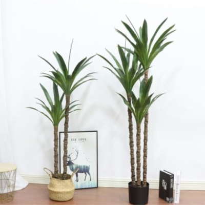 Product: Aartificial Plants Indoor Artificial Tree Indoor Faux Agave Plant Tree Fake Agave Artificial Tropical Plant Gladiolus Bonsai Floor Plant,A-150cm