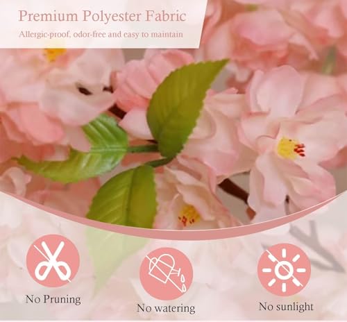 Product: Cherry Blossom Tree 4/5/ 6 ft Cherry Blossom Artifical Tree, Decorative Faux Plant Handmade Fake Tree for Bedroom, Simulation Silk Trees for Home/Room Decor(1.8m/5.9ft)