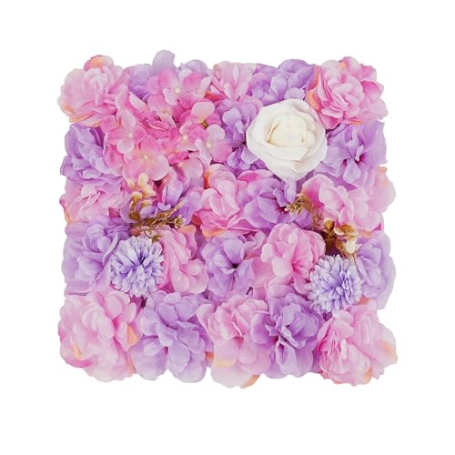 Silky Flower Store Artificial Silk Rose Flower Wall Panel, Wedding Backdrop Decor, 12pcs Faux Rose Hydrangea Wall Panels 12pcs 2 2 Product: Cncestore 12pcs Artificial Silk Rose Flowers Backdrop Wall Panel for Wedding Venue Decor