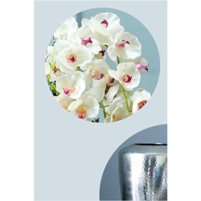 Product: Large Artificial Floral Bonsai, Elegant Table Centerpiece Butterfly Orchids Arrangement, Simulation White Phalaenopsis Flowers Bonsai for Home/Parlor/Hotel/Office for House Table Office Desk Decor