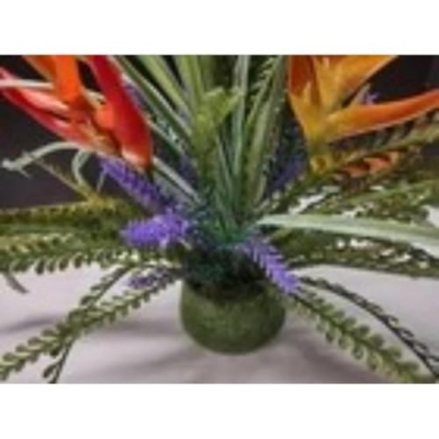 Silky Flower Store Bird of Paradise Artificial Flower Table Decoration, Tropical Centerpiece, Weddings, 17in 7 7 Product: Bird of Paradise Table Decoration On Disc, Weddings, Centerpiece Rd Artificial Flowers
