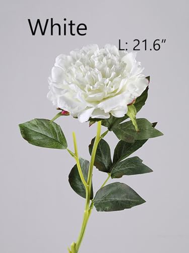 Product: 6 Stems Real Touch Peony Flower Spray with Leaves, Artificial Bridal Bouquet for Home Wedding Party Arrangement, Table Centerpiece for Wedding/Home Decoration(Pink)