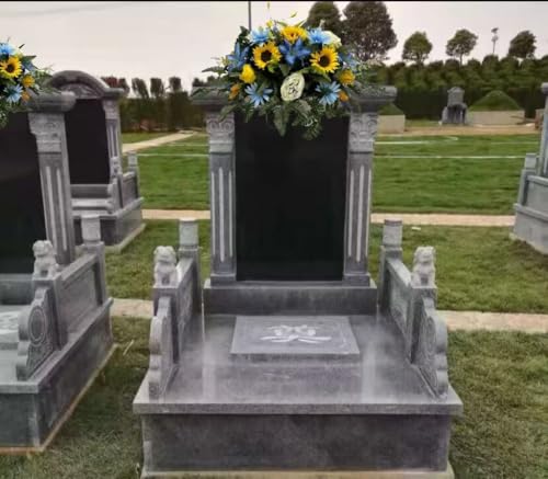 Product: Jucgghk Vivid and Realistic Floral Art Spring Cemetery Flowers,Grave Site Flower,Headstone Flower,Flower for Cemetery