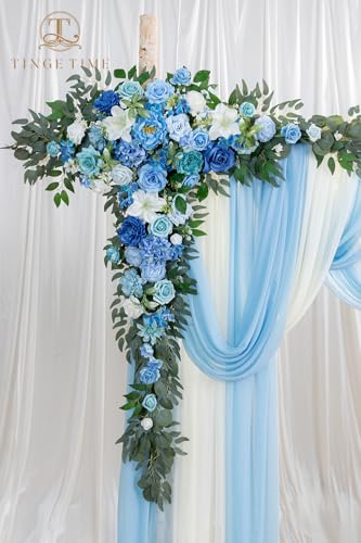 Product: TINGE TIME Artificial Arch Flowers Kit Pack of 5, Wedding Decorations for Reception with Hanging Flowers, Wedding Arch Silk Floral Arrangements Ceremony Backdrop French Country Outdoor Party Decor