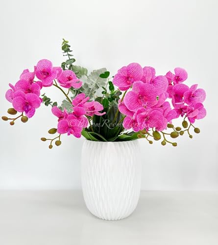 Product: 3PCS 18" Pink Orchid Artificial Flowers,Real Touch Orchid Flowers for Wedding Table DIY Floral Arrangement Party Home Decor(NO VASE) for Wedding/Home Decoration