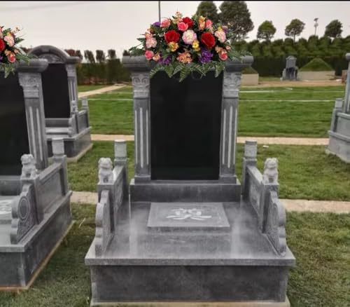 Product: Jucgghk Vivid and Realistic Floral Art Handmade Easter Flower Cemetery Saddle ，Spring Cemetery Flowers，Cemetery Decoration ，Grave Site Flower for Headstone Flower