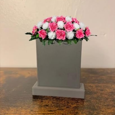 Silky Flower Store Cemetery Saddle Floral Grave Arrangement Pink Open Rose White Mum, Artificial Memorial Tombstone Flowers, 30x21x10in 8 8 Product: Jucgghk Vivid and Realistic Floral Art Beauty Pink Open Rose and White Mum Cemetery Saddle,Mothers Day Headstone Saddle,Cemetery Flower Arrangement for Grave