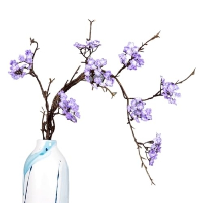 Product: DUYHBAWRS Simulated Cherry Blossom Rattan Branch Home Decoration, Dried Branches, Tea Room Fake Flower Decorations(Black)