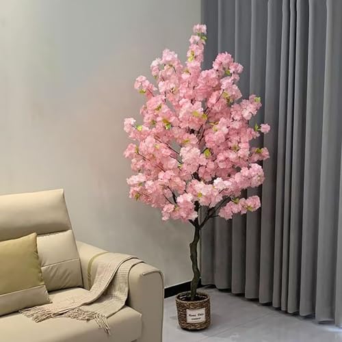 Product: Cherry Blossom Tree 4/5/ 6 ft Cherry Blossom Artifical Tree, Decorative Faux Plant Handmade Fake Tree for Bedroom, Simulation Silk Trees for Home/Room Decor(1.4m/4.6ft)