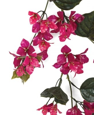 Product: SilksAreForever 9'6" UV-Proof Outdoor Artificial Bougainvillea Garland Deluxe -Lavender/Fuchsia (Pack of 4)