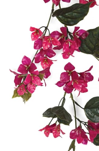 Product: SilksAreForever 9'6" UV-Proof Outdoor Artificial Bougainvillea Garland Deluxe -Lavender/Fuchsia (Pack of 4)