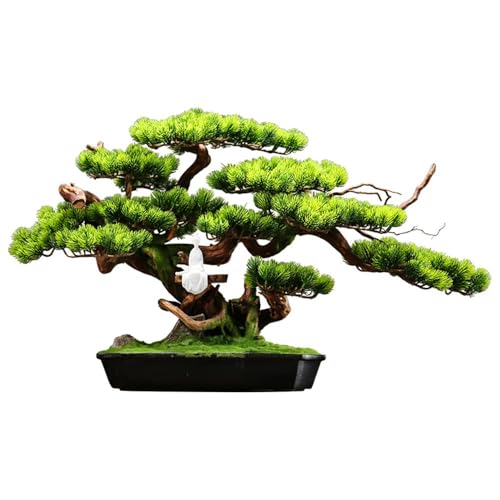 Product: MOOWI Artificial Bonsai Tree Indoor Fake Tree Home Greenery Bonsai Ornaments Feng Shui Ornaments Artificial Pine Bonsai Tree Artificial Trees Plants