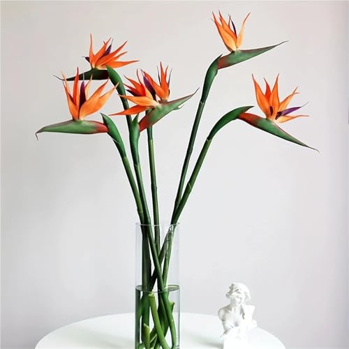 Product: WwWsyfdc 3pcs Simulated Bird of Paradise Flowers, Fake Bird of Paradise Strelitzia, Imitation Silk Plants for Home Office Wedding Table Decoration(3pcs-Green,Small)