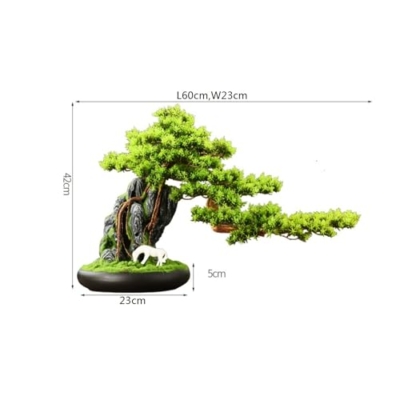 Product: MOOWI Artificial Bonsai Tree Artificial Bonsai Tree with Ceramic Round Pot Fake Plant Ornaments for Living Room Entrance TV Cabinet Artificial Trees Plants
