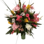 Product: Jucgghk Vivid and Realistic Floral Art Handmade Cemetery Flowers,Colorful Cemetery Vase Arrangement for Cemetery Headstones Gravesites