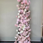 Product: 5D Pink White Rose Decor Floral, Hydrangea Baby's Breath Wedding Arch Artificial Flower for DIY Flower Arch and Reception Backdrop Decoration (200x70cm)