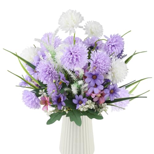 Product: JINXIAN 9 Pieces Artificial Flowers Bouquet of Artificial Flowers High End Artificial Flower for Home, Living Room, Wedding, Bedroom, Garden, Fake Flower Bouquet