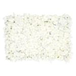 Product: 20 Pack Flower Wall Panels, White Floral Mat, 3D Fake Hydrangea Wall Decorative, Artificial Silk Flowers Panel for Wedding, Party, Shower Decor, Hanging Fake Silk Flower Backdrop Decoration