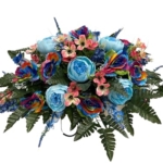 Product: Jucgghk Vivid and Realistic Floral Art Cemetery Saddle ，Spring Cemetery Flowers，Headstone Flower，Father's Day，Cemetery Decoration ，Flower for Cemetery
