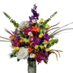 Product: Jucgghk Vivid and Realistic Floral Art 26" Spring Cemetery Flowers，Artificial Yellow Roses,Durable Faux Roses for Cemetery Grave Tombstone Decorations