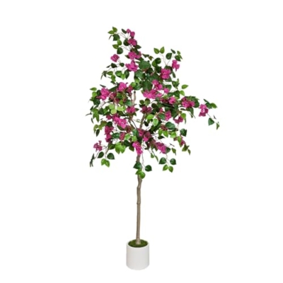 Product: Artificial Bougainvillea Blossom Tree Faux Silk Leaf Plant for Home Office Indoor Outdoor Decor Fake Flower