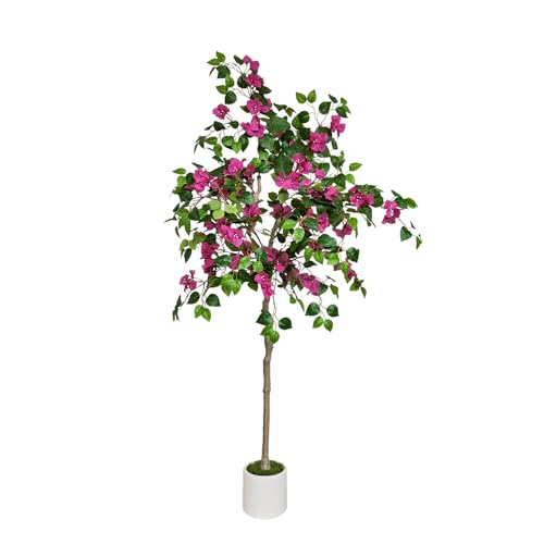 Product: Artificial Bougainvillea Blossom Tree Faux Silk Leaf Plant for Home Office Indoor Outdoor Decor Fake Flower