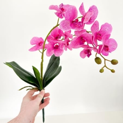 Product: 3PCS 18" Pink Orchid Artificial Flowers,Real Touch Orchid Flowers for Wedding Table DIY Floral Arrangement Party Home Decor(NO VASE) for Wedding/Home Decoration