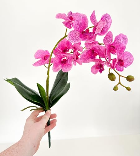 Product: 3PCS 18" Pink Orchid Artificial Flowers,Real Touch Orchid Flowers for Wedding Table DIY Floral Arrangement Party Home Decor(NO VASE) for Wedding/Home Decoration