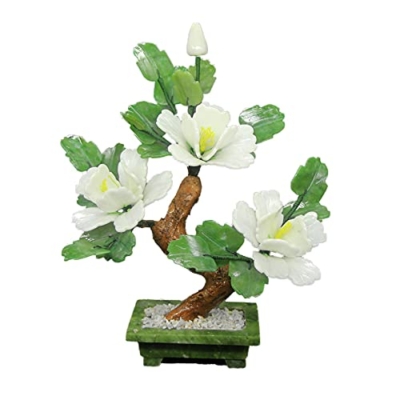 Product: GAZOGJ Artificial Tree Tabletop Peony Bonsai Tree Jade Bonsai Ornaments Creative Peony Flower Bonsaifor Home Office Table Decor Chinese Feng Shui Decoration Artificial Bonsai tr